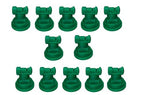 Pack of 12 - TeeJet Wide Angle Flat Spray Tips Green 110° Polymer Visiflo