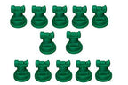 Pack of 12 - TeeJet Wide Angle Flat Spray Tips Green 110° Polymer Visiflo
