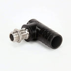 TeeJet Celcon 1" Elbow Hose Barb x 11/16" MPT SS Nozzle Body w/ Jam Nut