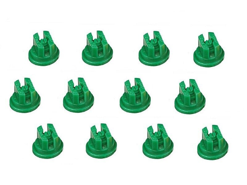 Pack of 12 - TeeJet Flat Spray Tips Green 110° Polymer Visiflo TP110015VP