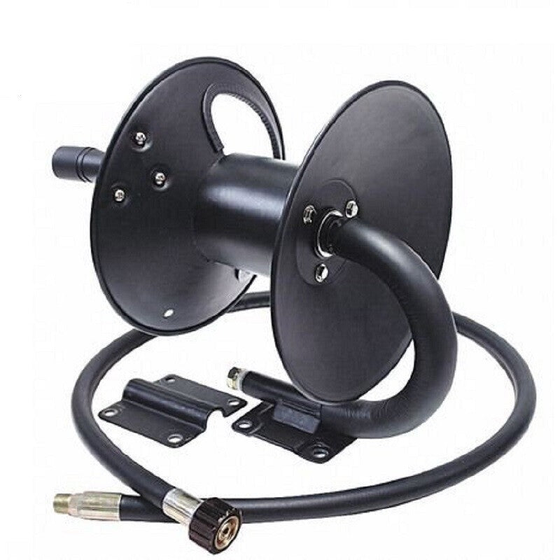 Pressure Hose Reel Holds 50 Foot Hose w/ 5 Feet of Pump to Reel Connector Hose