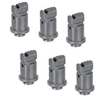 Pack of 6 - TeeJet Induction Flat Spray Tips Gray 110° Polymer Visiflo