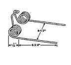 5 of Replacement OBaler Teeth 6.75" Tine x 4.5" Tine Gap x 1.4375" Coil 506446E