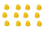Pack of 12 - TeeJet Flat Spray Tips Yellow 80° Polymer 0.20 GPM @ 40 PSI