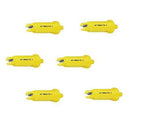 Pack of 6 - TeeJet Air Induction Flat Spray Tips Yellow 110° Polymer Visiflo