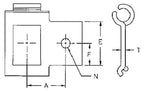 Left Detachable Link for 55 Chain 55A1L