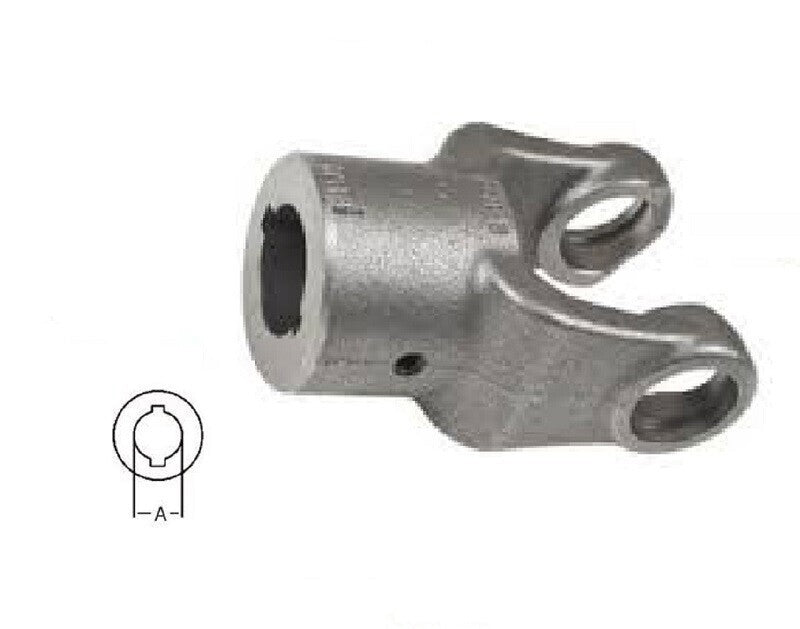 Weasler 2" Round Bore 1/2" Keyway & Set Screw Implement Yoke 44N Series 800-4428