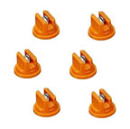 Pack of 6 - TeeJet Even Flat Spray Tips Orange 80° Polymer w/ SS Insert 0.10 GPM