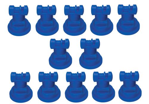 Pack of 12 - TeeJet Wide Angle Flat Spray Tips Blue 110° Polymer Visiflo