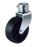 Trailer Jack Poly Wheel  Assemble w/ 2" Opening & 9/16" Pin Hole TJ-06-02
