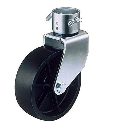 Trailer Jack Poly Wheel  Assemble w/ 2" Opening & 9/16" Pin Hole TJ-06-02