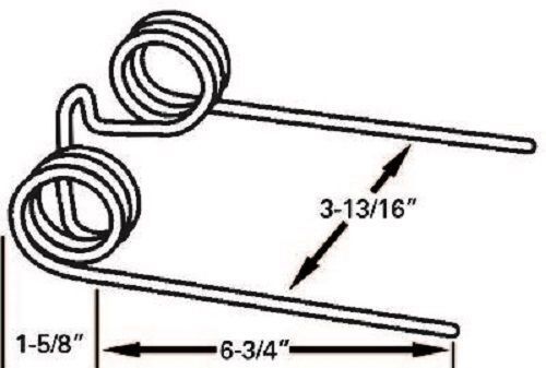 Replacement For Baler Tooth 5.75" Tine x 3.8125" Gap x 1.625" Coil 276-SE