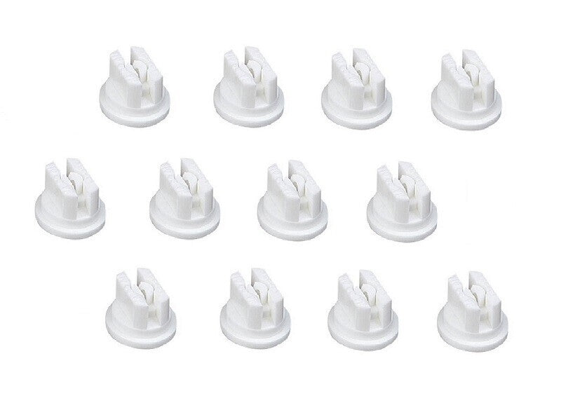 Pack of 12 - TeeJet Flat Spray Tips White 110° Polymer Visiflo TP11008VP