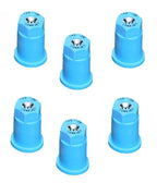 Pack of 6 - TeeJet ConeJet Hollow Cone Spray Tip 0.43 GPM @ 40 PSI Visiflo Blue