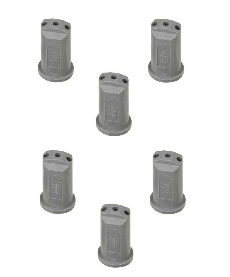 Pack of 6 - TeeJet Stream-Jet SJ-3 3-Stream Outlet Spray Tip 0.60 GPM @ 40 PSI