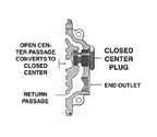 Cross Closed Center Valve Plug For SBA Series Valves 1V0206