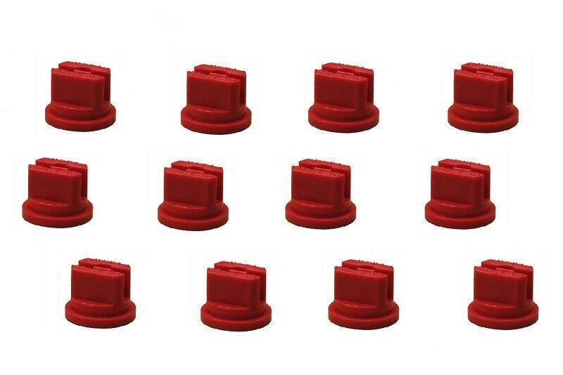 Pack of 12 - TeeJet Flat Spray Tips Red 80° Polymer 0.4 GPM @ 40 PSI TP8004VP