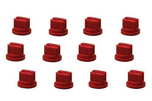 Pack of 12 - TeeJet Flat Spray Tips Red 80° Polymer 0.4 GPM @ 40 PSI TP8004VP