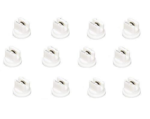 Pack of 12 - TeeJet Flat Spray Tips 80° Polymer w/ SS Insert 0.8 GPM @ 40 PSI