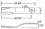 2 of Rotary Cutter Blades 24.75" x 4" x 0.5" w/ 1.5" Hole CCW USA MADE 7555BH