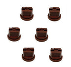 Pack of 6 - TeeJet Drift Guard Flat Spray Tips Brown 110° Polymer Visiflo