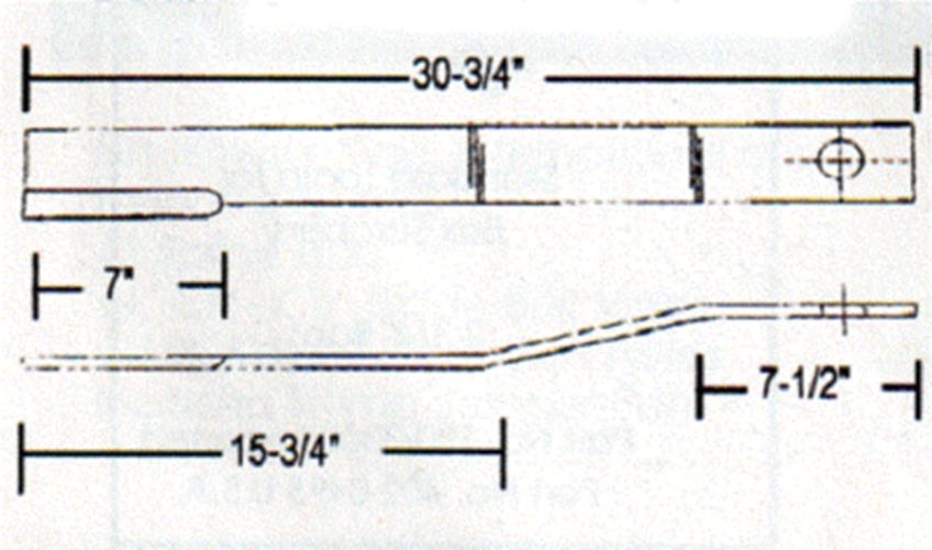 2 of Rotary Cutter Blade 30.75" x 3.5" x 0.5" w/ 1.5" CCW USA MADE 464BH