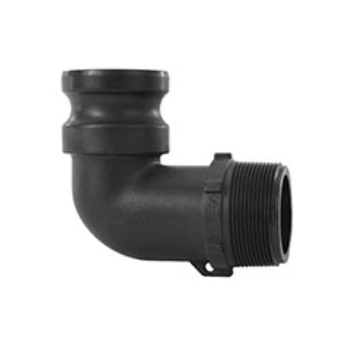 2" Banjo Poly Male Adapter 90° - 2" Male NPT USA MADE 200F90