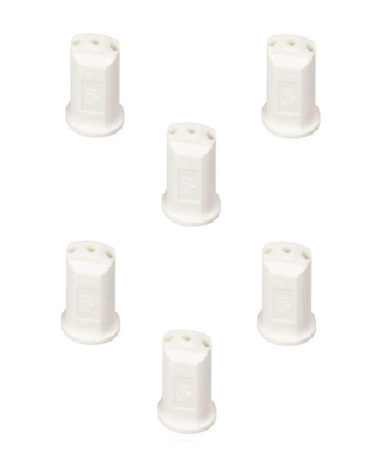 Pack of 6 - TeeJet Stream-Jet SJ-3 3-Stream Outlet Spray Tip 0.80 GPM @ 40 PSI