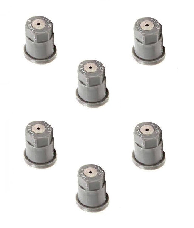 Pack of 6 - TeeJet ConeJet Hollow Cone Spray Tip 0.13 GPM @ 40 PSI Visiflo Gray