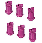 Pack of 6 - TeeJet Induction Flat Spray Tips Purple 110° Polymer Visiflo