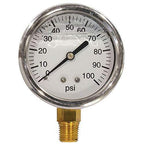 Pressure Gauge 0-1000 Liquid 2-1/2" Dial SS Casing 2141GXB10000