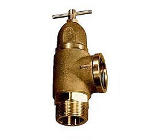 Pressure Relief/Regulating Brass Valve 1" Inlet & Outlet w/ 150 PSI Range