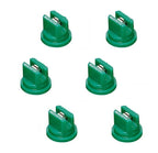 Pack of 6 - TeeJet Even Flat Spray Tips 80° Polymer w/SS Insert 0.15 GPM @ 40PSI