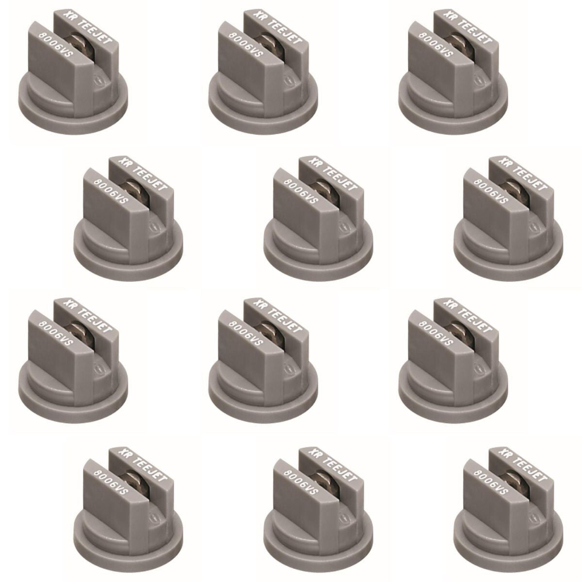 Pack of 12 - TeeJet Flat Spray Tips 80° Polymer w/ SS Insert 0.6 GPM @ 40 PSI