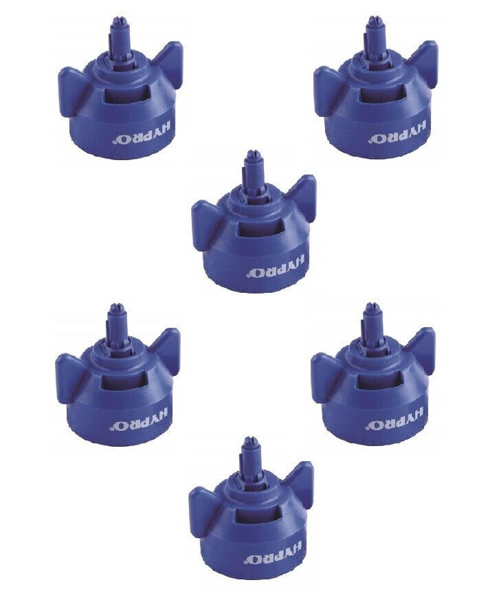 6 of Hypro Guardian Air Blue Polymer Spray Tips 110° Rated @ 0.30 GPM 40 PSI