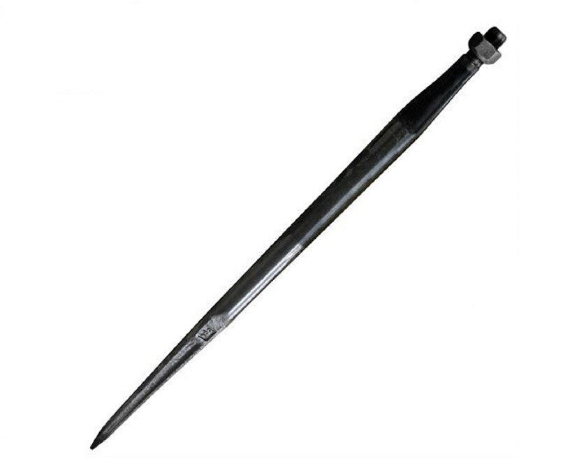 43" Black Tapered Bale Spears w/ Nut 3,500 LB Cap 28 MM Dia. Italian Made 83120