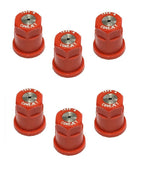 Pack of 6 - TeeJet ConeJet Hollow Cone Spray Tip 0.10 GPM @ 40 PSI Visiflo Red