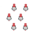 Pack of 6 - TeeJet DG TwinJet Drift Guard Twin Flat Red Spray Tips SS @ 110°