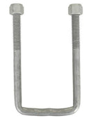 Square U-Bolt 7/16" Thick x 2-1/4" ID x 5-1/2" Long w/ Zinc Plated Nuts S126