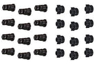 12 of TeeJet Wide Angle Spray Tips Rated 2.0 GPM @ 40 PSI w/ 12 Black Nylon Caps