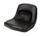 Replacement For Seat High-Back Steel Pan Style 18" Wide - Black 155000BK