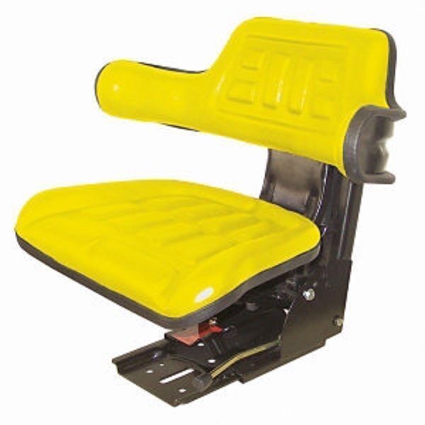 Universal Economy Tractor Seat with Adjustable Suspension – Yellow 510000YE
