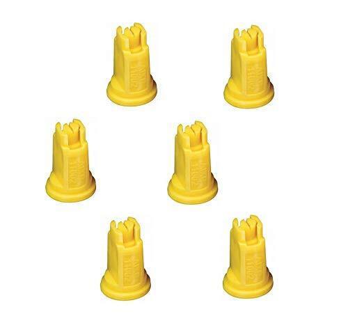 Pack of 6 - TeeJet Air Induction XR Flat Spray Tips Yellow 110° 0.2 GPM @ 40 PSI