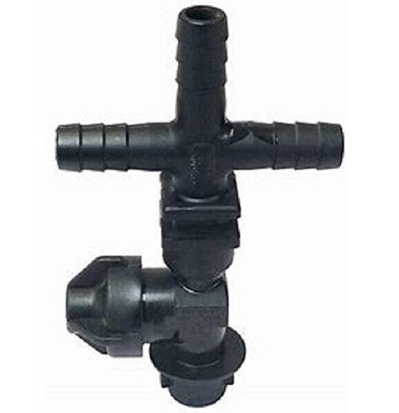 Diaphragm Check Valve Quick Nozzle Body Elbow Triple Hose Barb For 3/4" ID Hose
