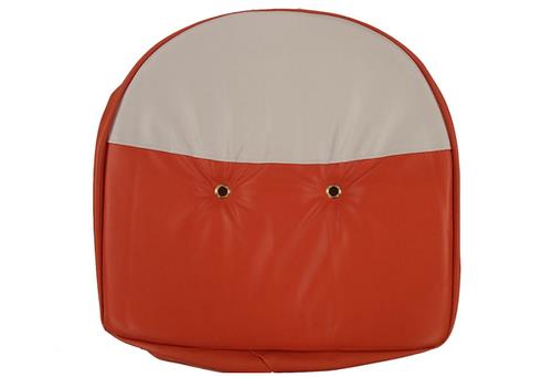 21" Orange & White Tractor Pan Seat Cover Cushion with 1.50" Foam Padding C-117