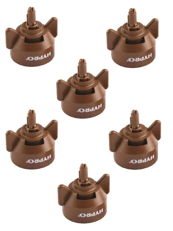 6 of Hypro Guardian Air Brown Polymer Spray Tip 110° Rated @ 0.50 GPM 40 PSI