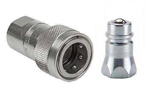 Pioneer 1/2” Male & Female Coupler Body w/ 1/2” FPT Poppet Style 4000-4P