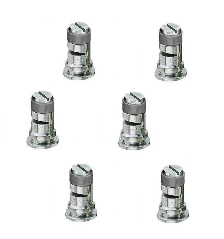 Pack of 6 - TeeJet Stainless Steel Wide Angle Spray Tips Rated 0.6 GPM @ 40 PSI