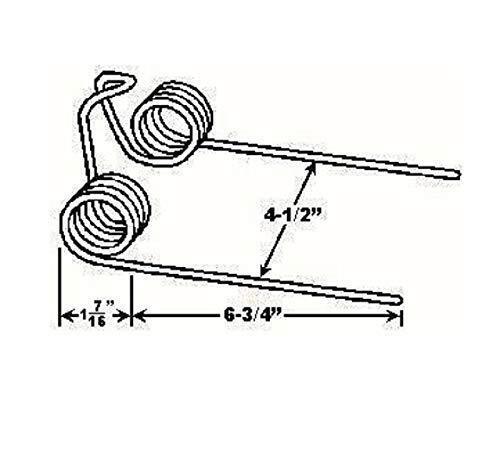 Replacement For Baler Tooth 6.75" Tine x 4.5" Tine Gap x 1.4375" Coil 506446E