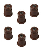 Pack of 6 - TeeJet ConeJet Hollow Cone Spray Tip 0.20 GPM @ 40 PSI Visiflo Brown
